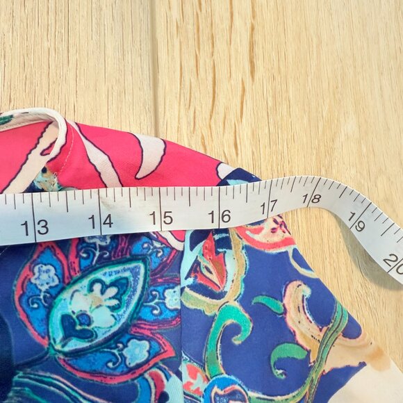 πππ Chicoβs Multicolor Floral Patchwork Blouse | Size 1 (M/L) - Picture 13 of 15